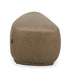 Kinsey - Modern Tan Leather Small River Rock Ottoman