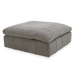 Vicki - Modern Grey Fabric Ottoman