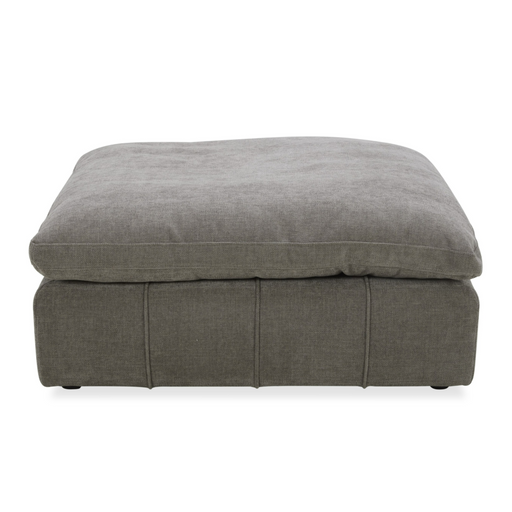 Vicki - Modern Grey Fabric Ottoman