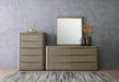 Lois - Modern Beige Shagreen Mirror