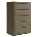 Lois - Modern Beige Shagreen + Brass Chest