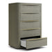 Lois - Modern Beige Shagreen + Brass Chest