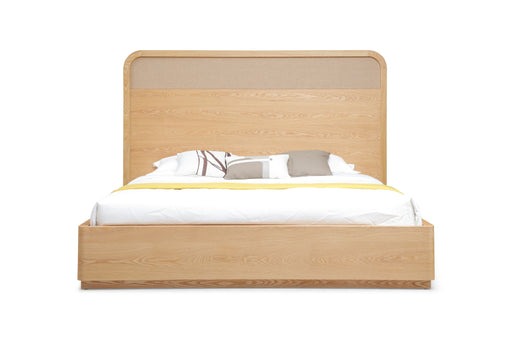 Eastern King Gavin - Modern Natural Ash + Rattan Bed