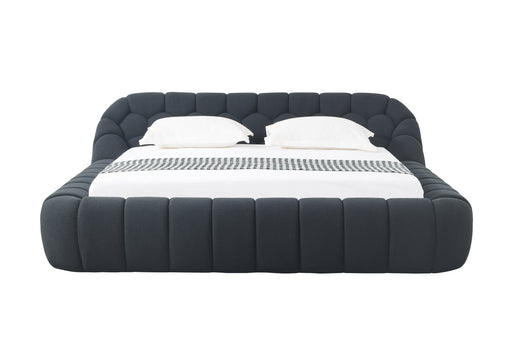 Eastern King Yolonda - Modern Black Fabric Bed