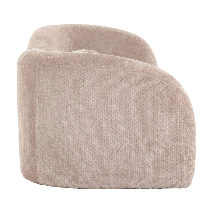 Calico - Contemporary Beige Weave Fabric 3-Seat Sofa