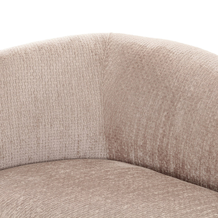 Calico - Contemporary Beige Weave Fabric 4-Seat Sofa
