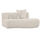 Weldon - Modern Off-White Fabric Curved Sectional Sofa