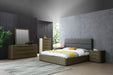 Lois - Modern Beige Shagreen Mirror