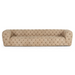 Ellington- Italian Beige Nubuck Leather 4-Seater Sofa