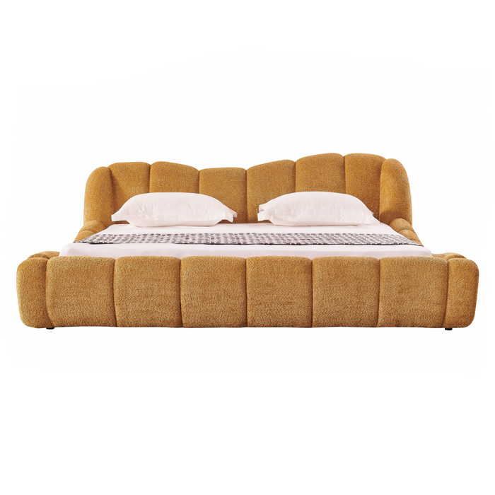 Janine - Modern Camel Fabric Bed