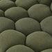 Yolonda - Modern Curved Green Fabric Sofa
