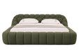 Eastern King Yolonda - Modern Green Fabric Bed