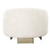 Thrive - Modern Beige Fabric + Antique Brass Accent Chair
