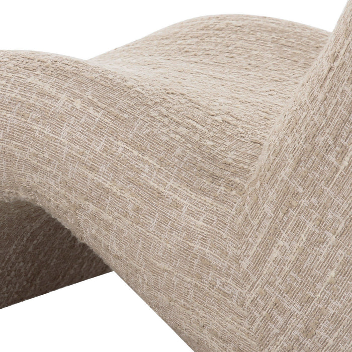 Spiro - Modern Beige Fabric Accent Chair