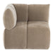 Marisol - Modern Taupe Fabric Sectional Sofa
