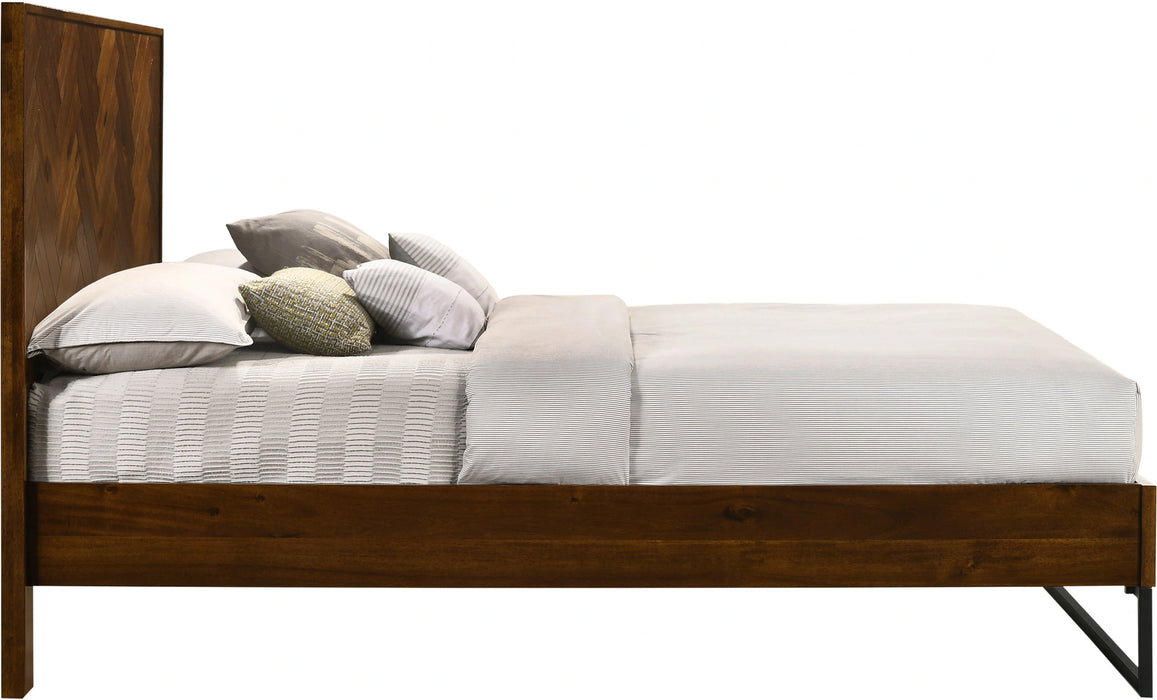 Reed Antique Coffee Queen Bed (3 Boxes)