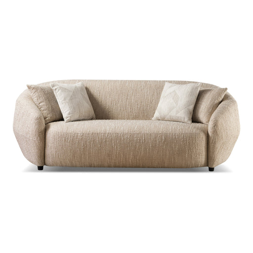 Belinda - Modern Beige Fabric 3-Seat Sofa