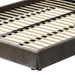 Breslow - Modern Dark Taupe Velvet Bed