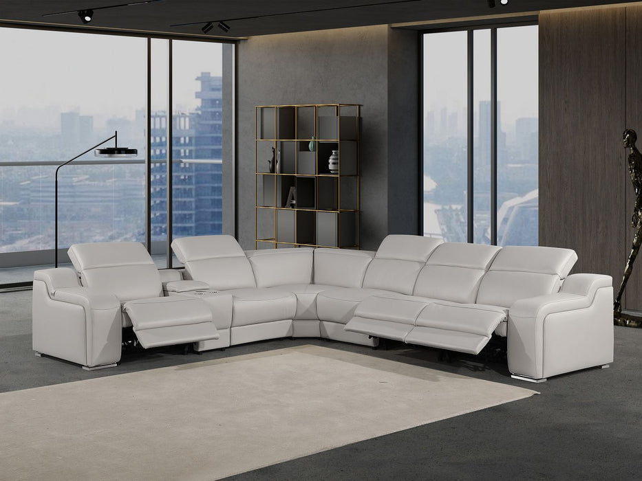 DivanItalia 1116 7pc(3pwr) Sectional – Light Grey