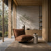 Hagen - Modern Camel Velvet + Chrome Swivel Accent Chair