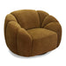 Thune - Modern Brown Fabric Swivel Accent Chair