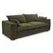 Durbin - Modern Green Fabric Loveseat