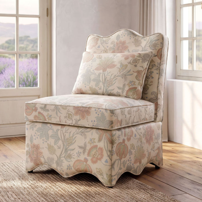 Hemsworth Accent Chair - Jacobean Floral Dusty Pink/Blue