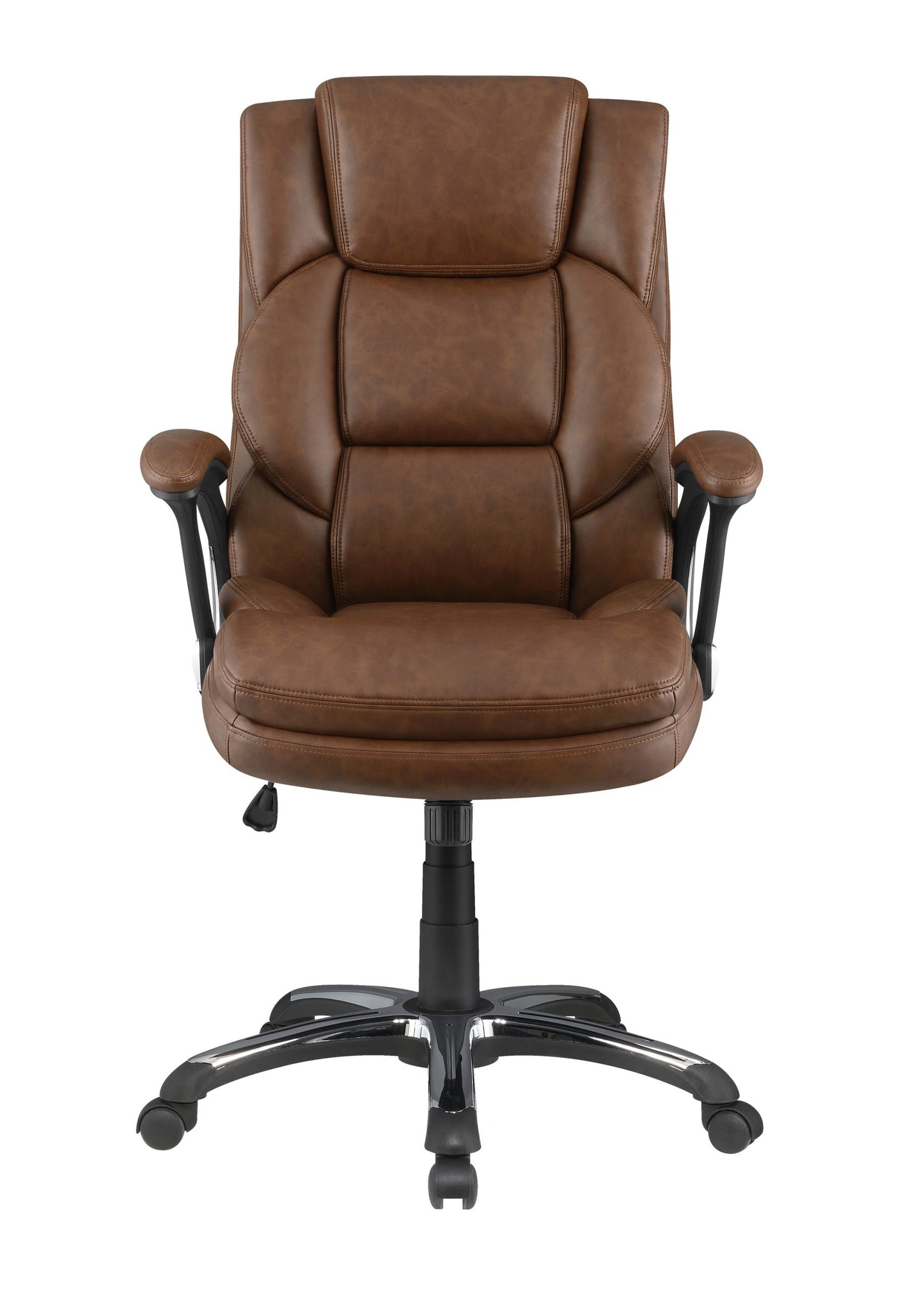 BROWN - ADJUSTABLE HEIGHT OFFICE CHAIR