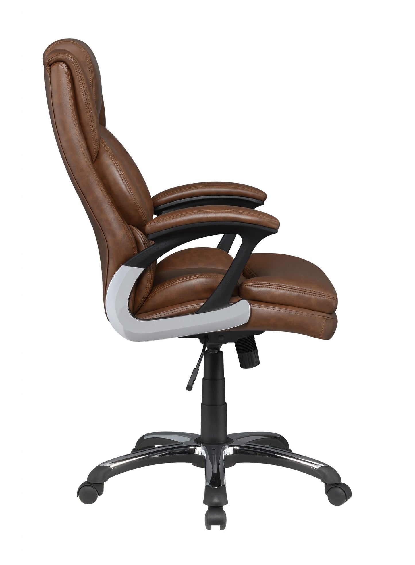 BROWN - ADJUSTABLE HEIGHT OFFICE CHAIR