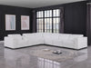 Global United 1208 White 7PC Sectional