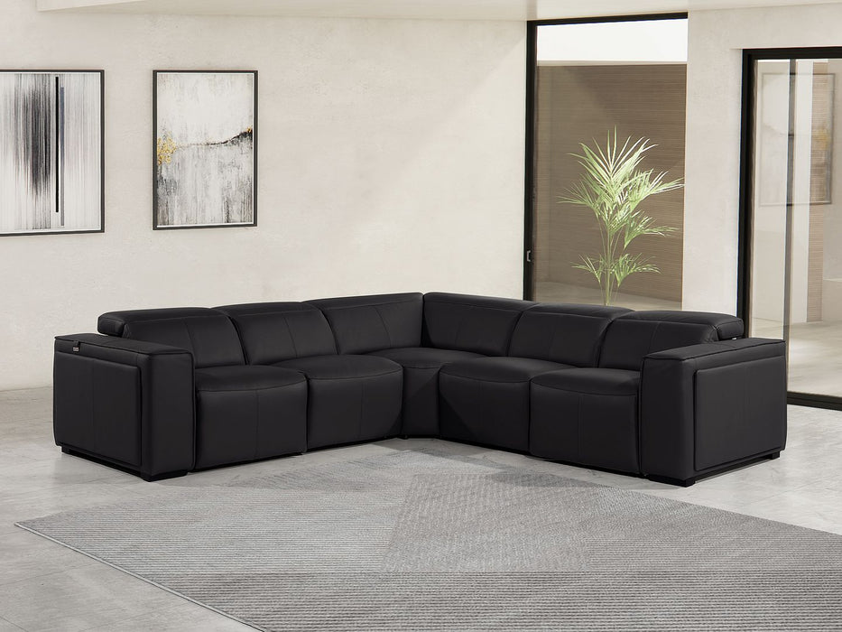1224 Sectional - Black 5pc