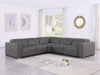 1208 5-Piece Sectional - Dark Grey