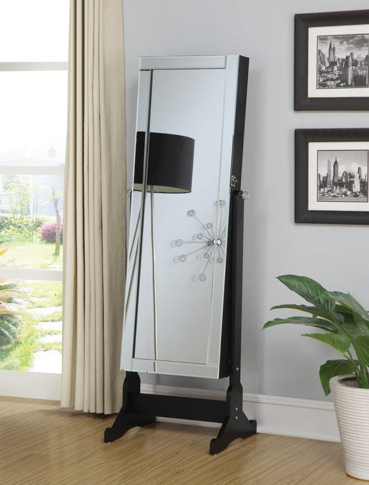 HELLMORE  MIRROR - Black Contemporary Mirror | NorCal Furniture Santa Clara CA