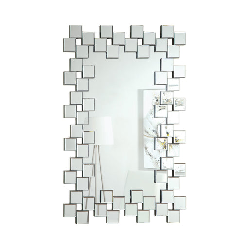 FALLESS  MIRROR - Grey Contemporary Mirror | NorCal Furniture Santa Clara CA