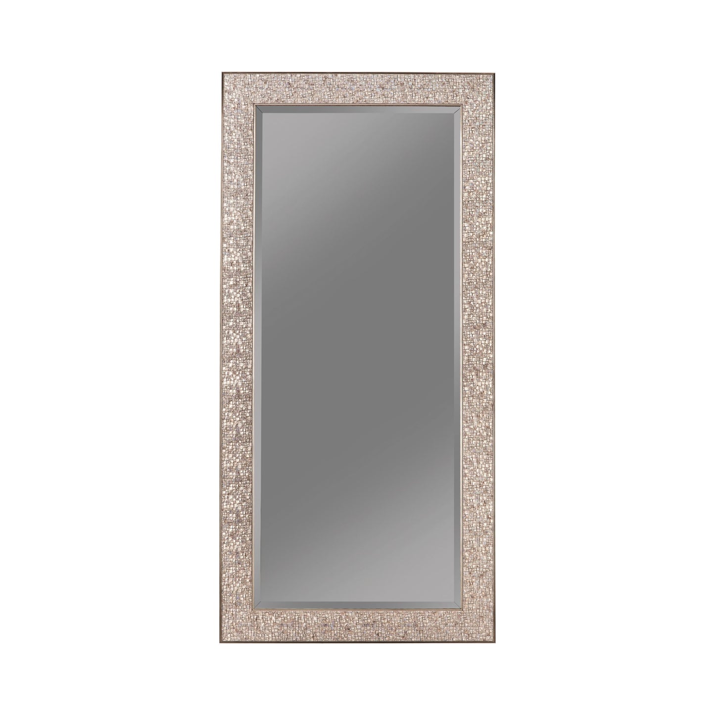 SILVER SPARKLE - RECTANGULAR FLOOR MIRROR