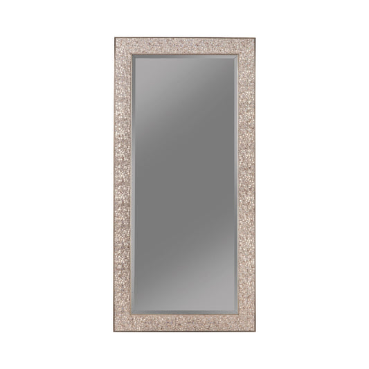 SILVER SPARKLE - RECTANGULAR FLOOR MIRROR