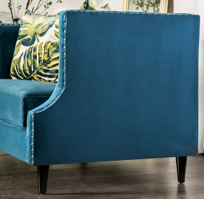 Teal Loveseat - Transitional Loveseat | NorCal Furniture Santa Clara CA