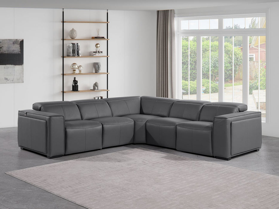 1224 Sectional - Dark Grey 5pc