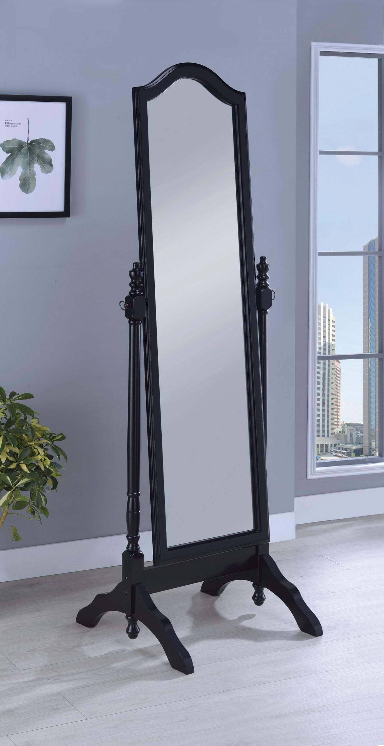 BLACK- CHEVAL MIRROR