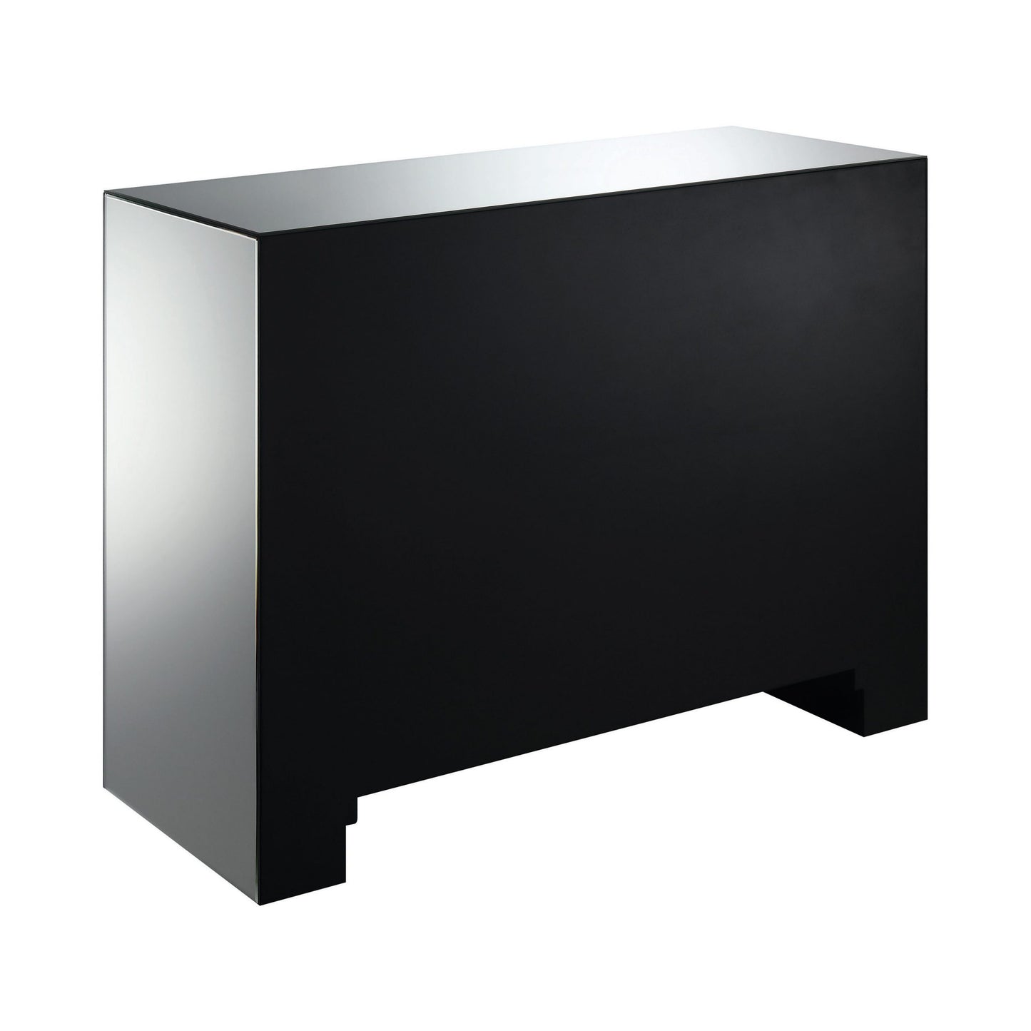 CLEAR MIRROR - 2-DRAWER ACCENT CABINET