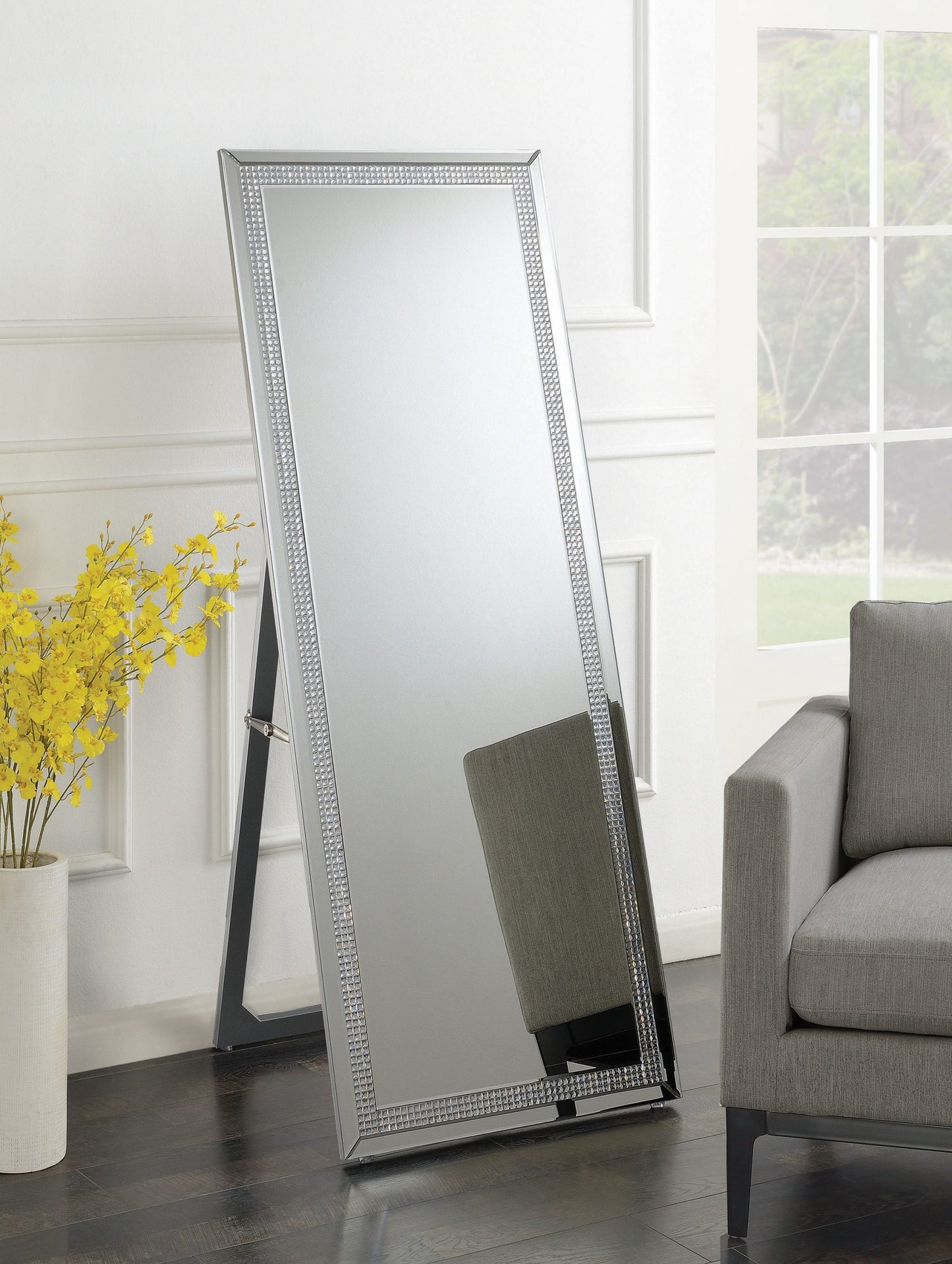 SILVER - CHEVAL FLOOR MIRROR