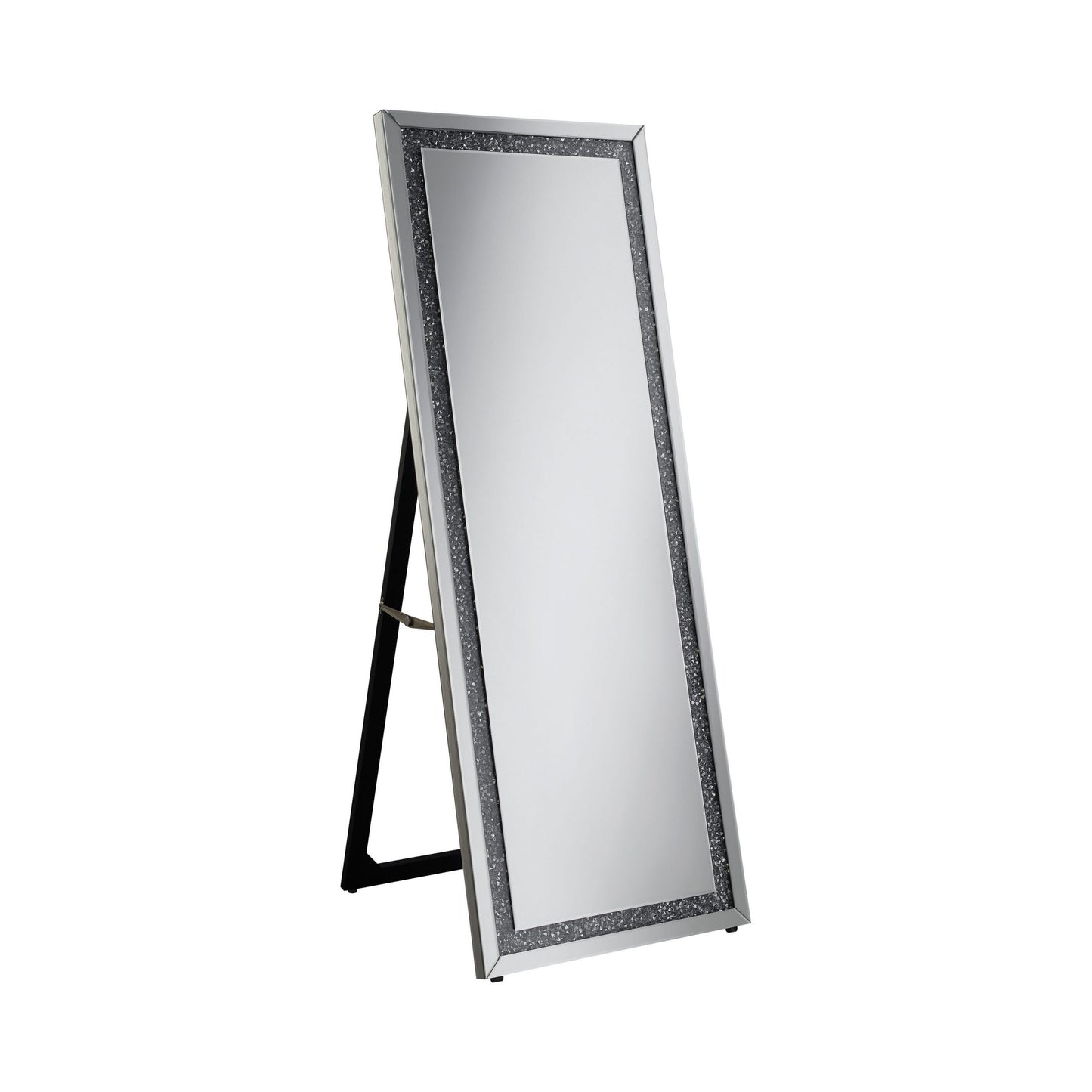 SILVER - RECTANGULAR CHEVAL FLOOR MIRROR