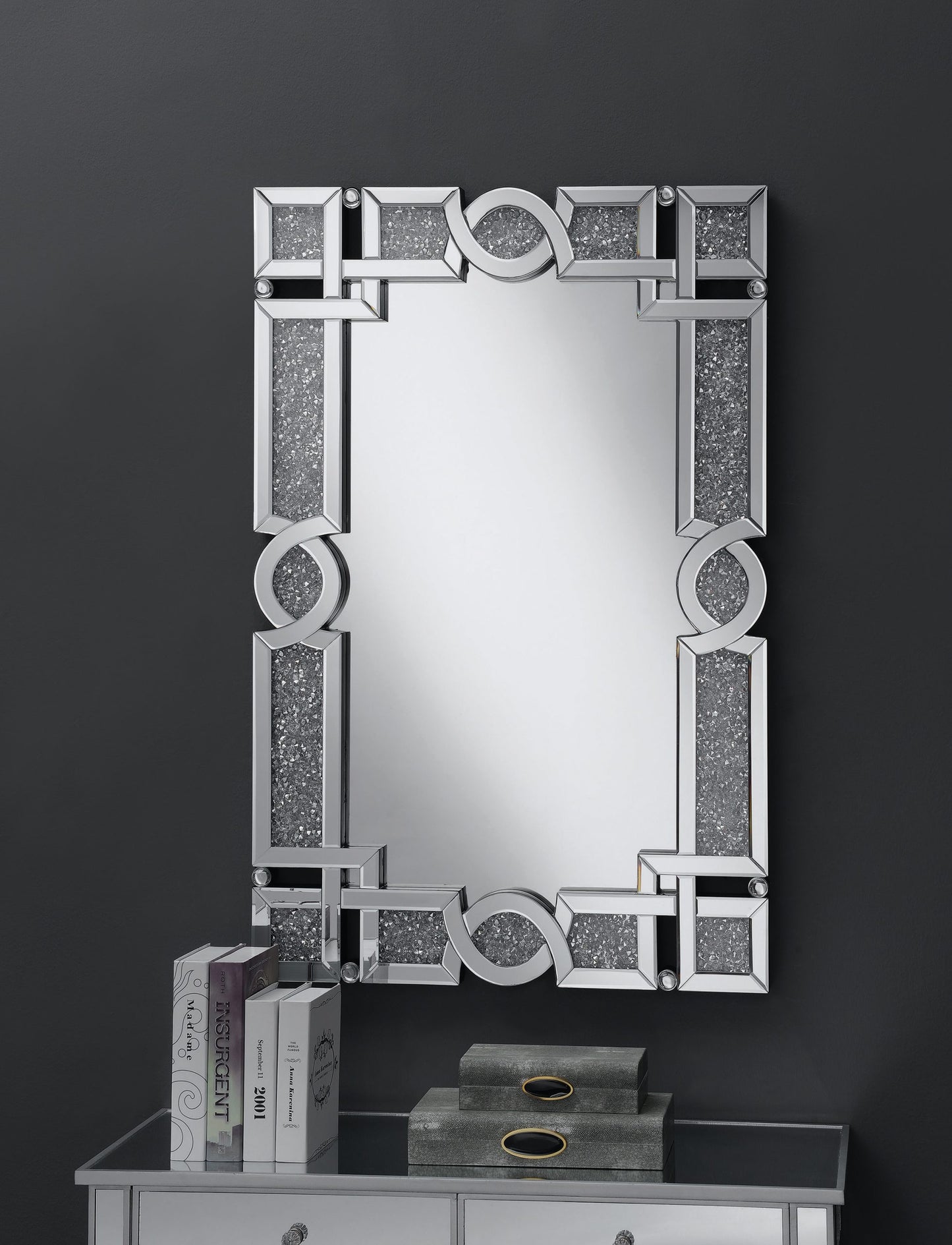 SILVER - INTERLOCKING WALL MIRROR