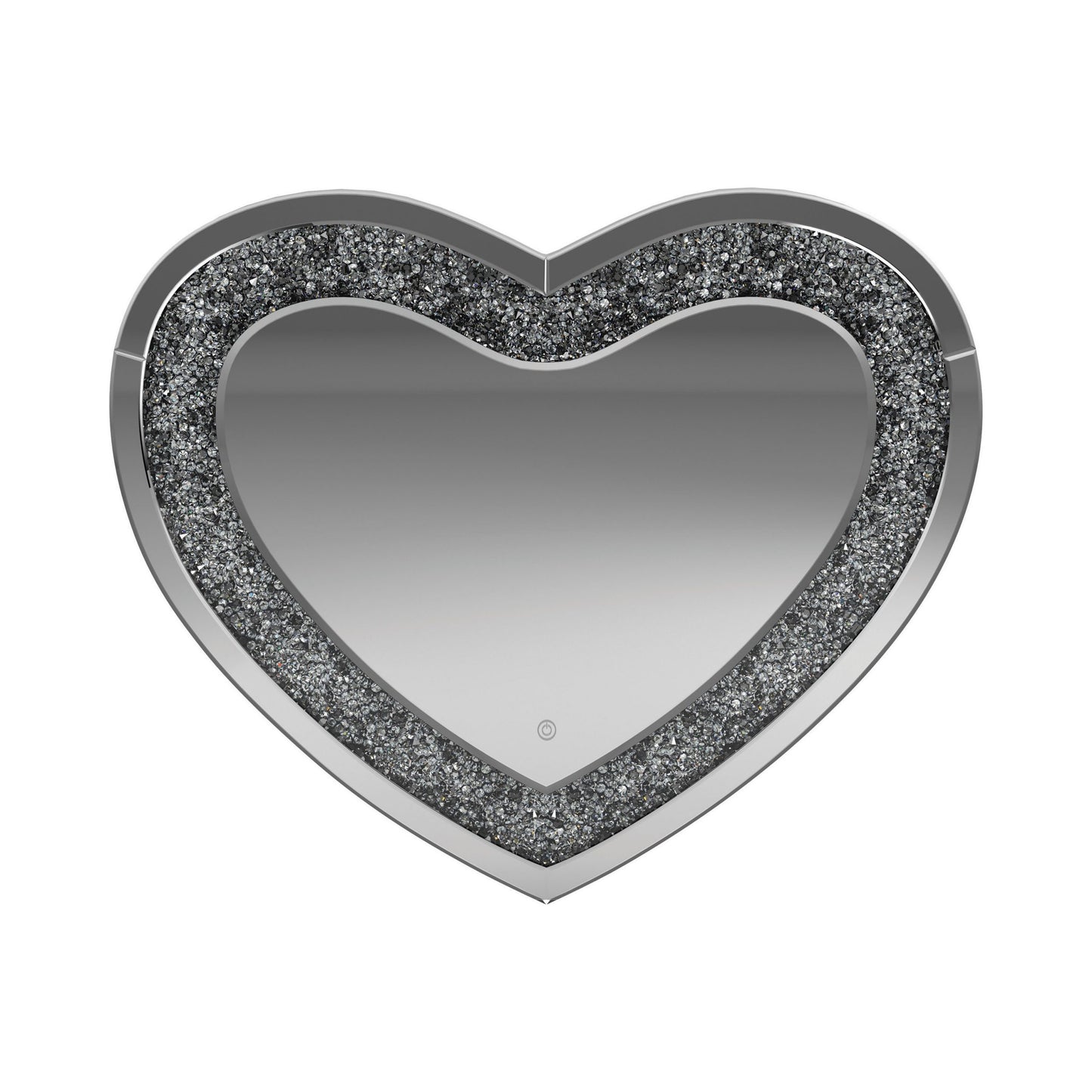 SILVER - HEART SHAPE WALL MIRROR