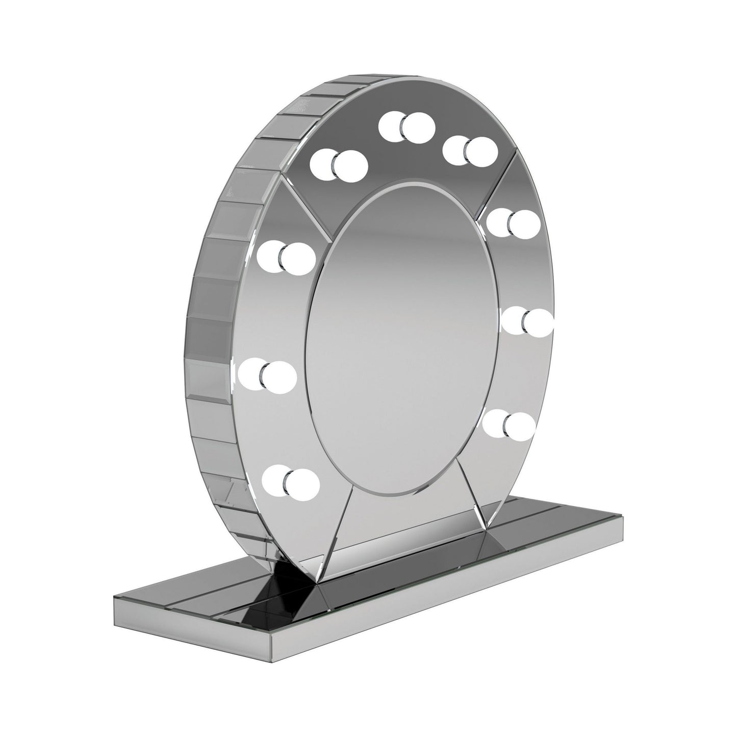 SILVER - LED TABLE MIRROR