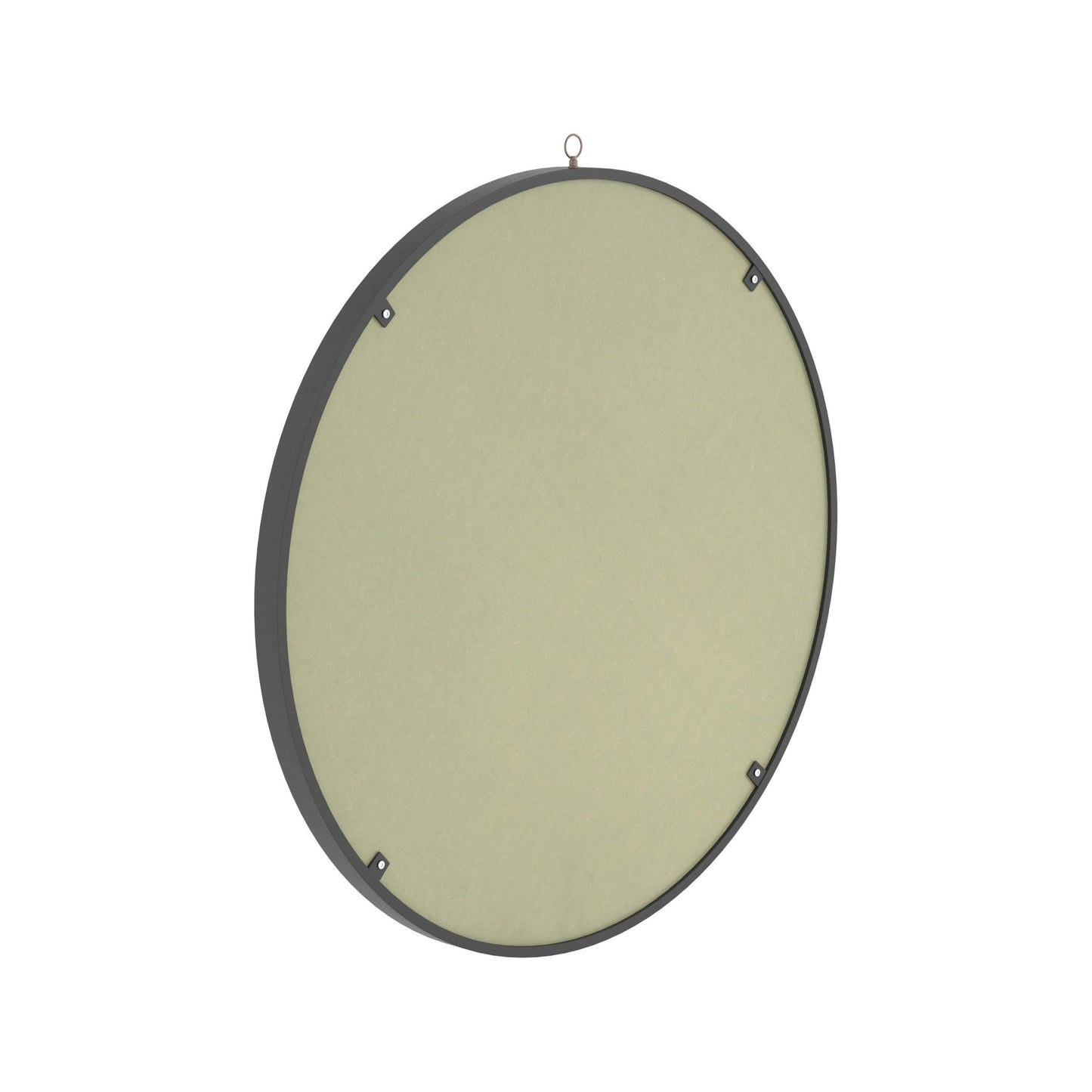 MATTE BLACK - METAL FRAME ROUND MIRROR