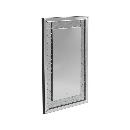 SILVER - LED LIGHTING FRAME MIRROR