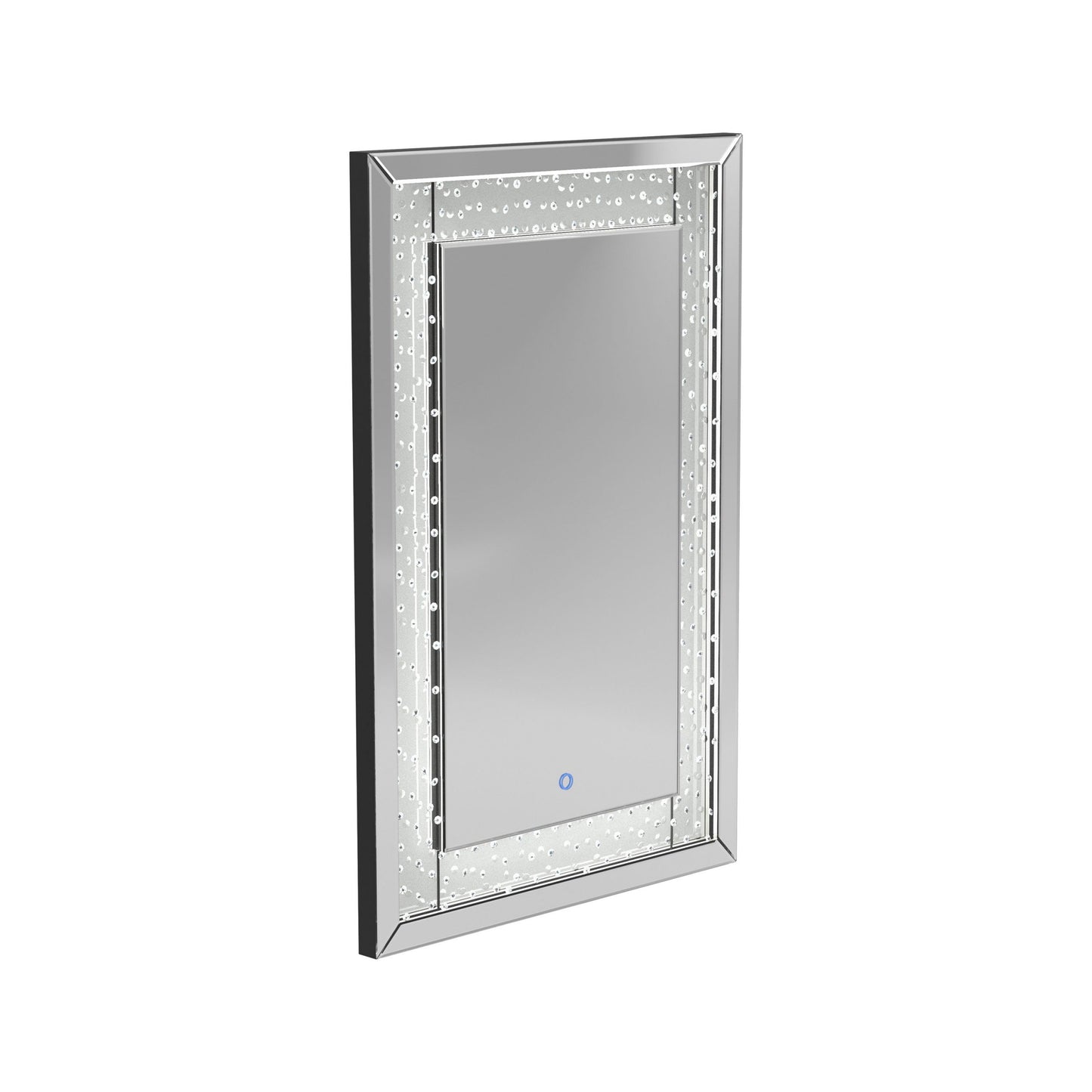 SILVER - LED LIGHTING FRAME MIRROR