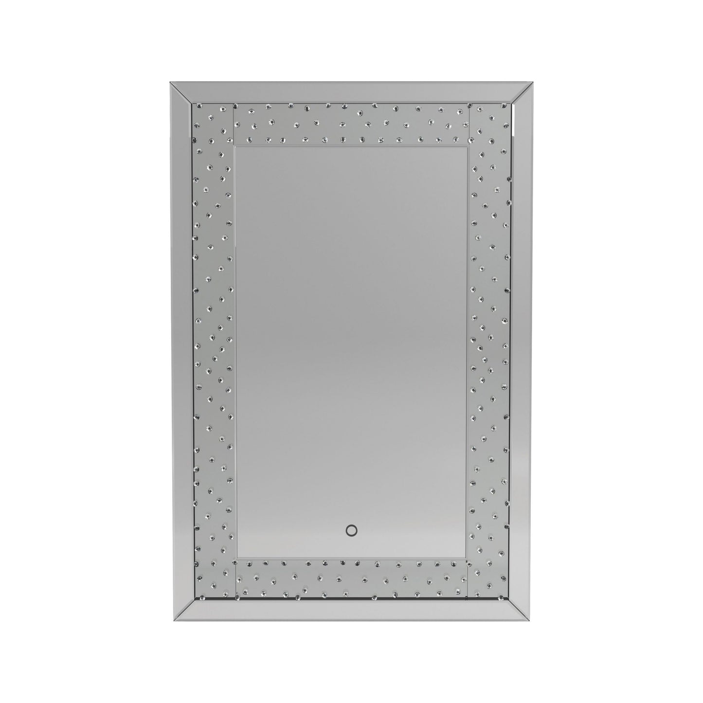 SILVER - LED LIGHTING FRAME MIRROR