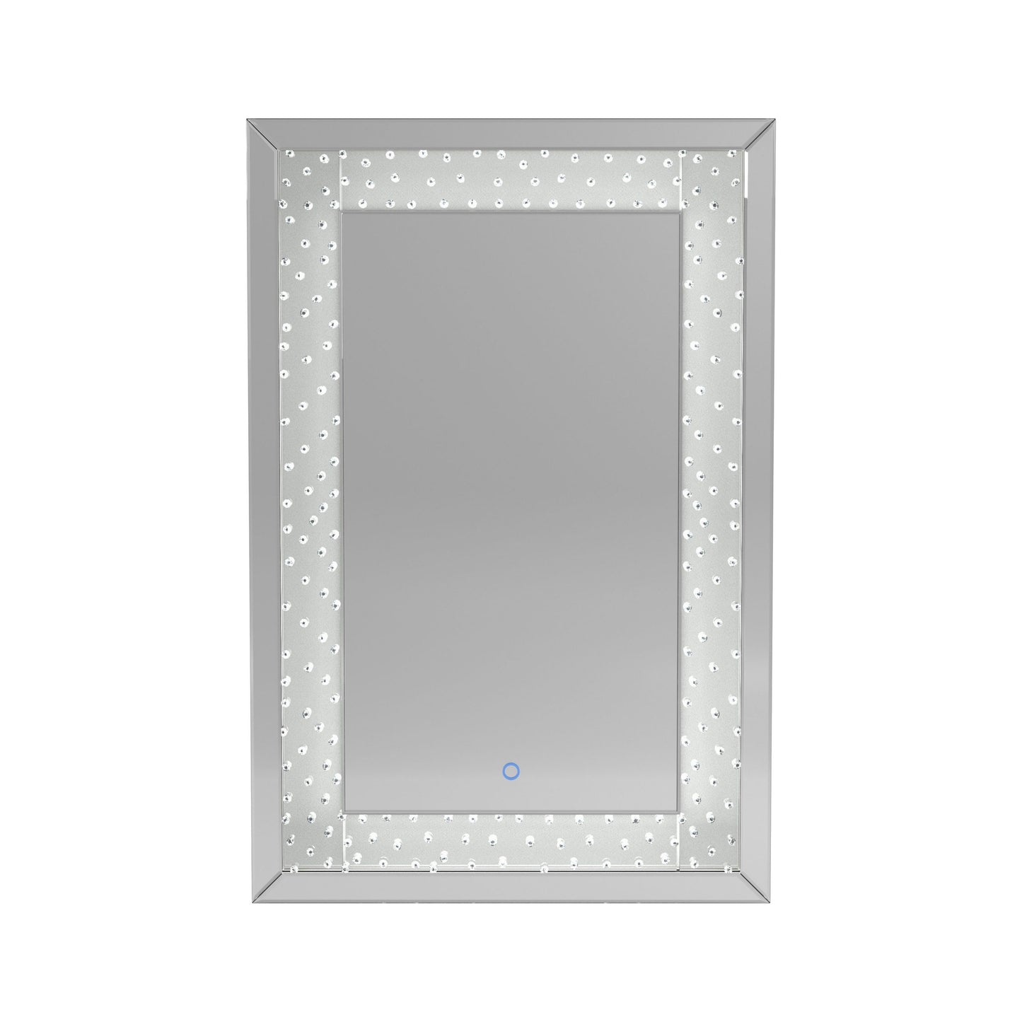 SILVER - LED LIGHTING FRAME MIRROR